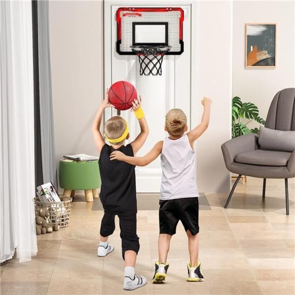 Indoor Basketball Hoop for Kids, Door Room Basketball Hoop,Mini Basketball Hoop - Picture 3 of 7
